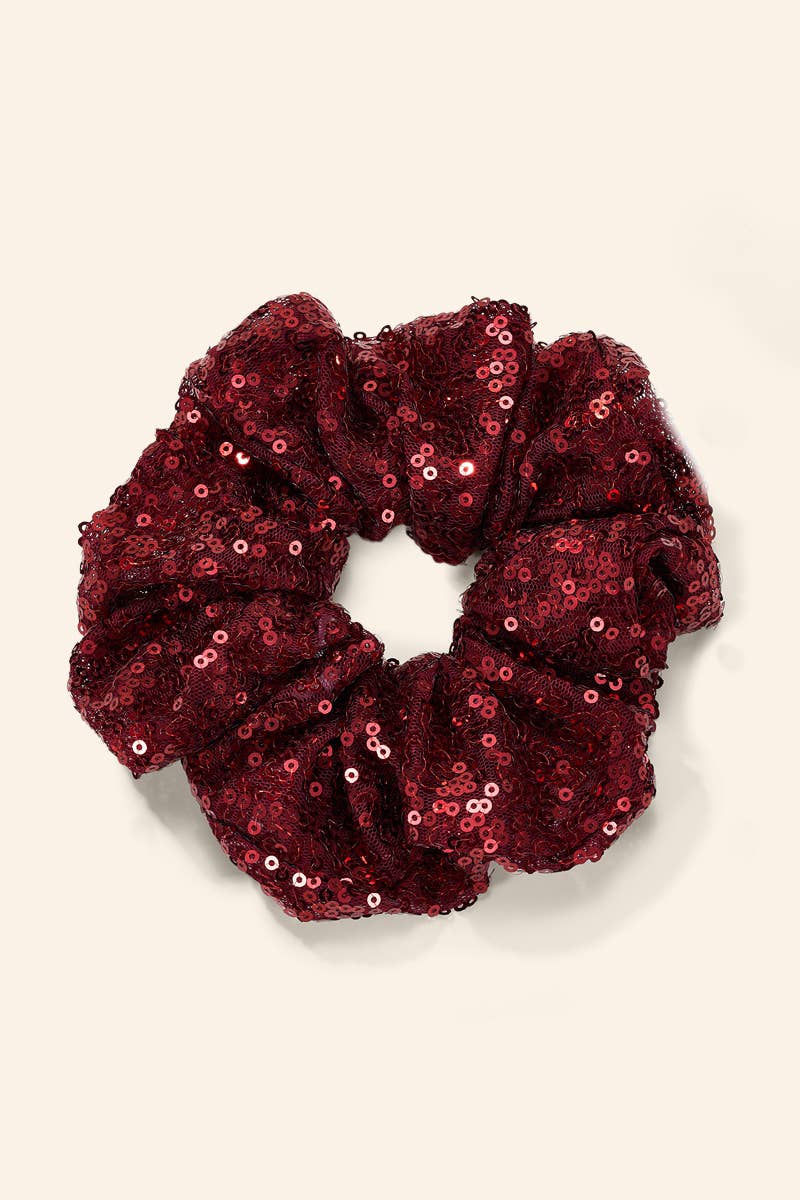 Pailletten Scrunchie für festliche Frisuren