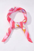 Gemustertes Hals Tuch Pink