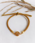 Armband Gold mit Naturstein Anhänger