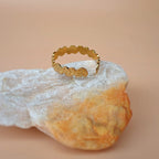 Herz Ring gehämmert