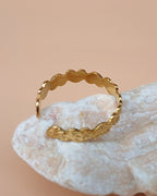 Herz Ring gehämmert