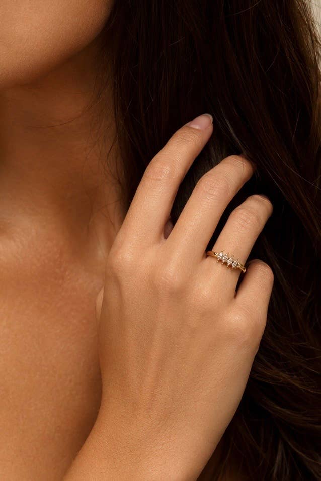 Ring Marquiseförmiger Zirkon