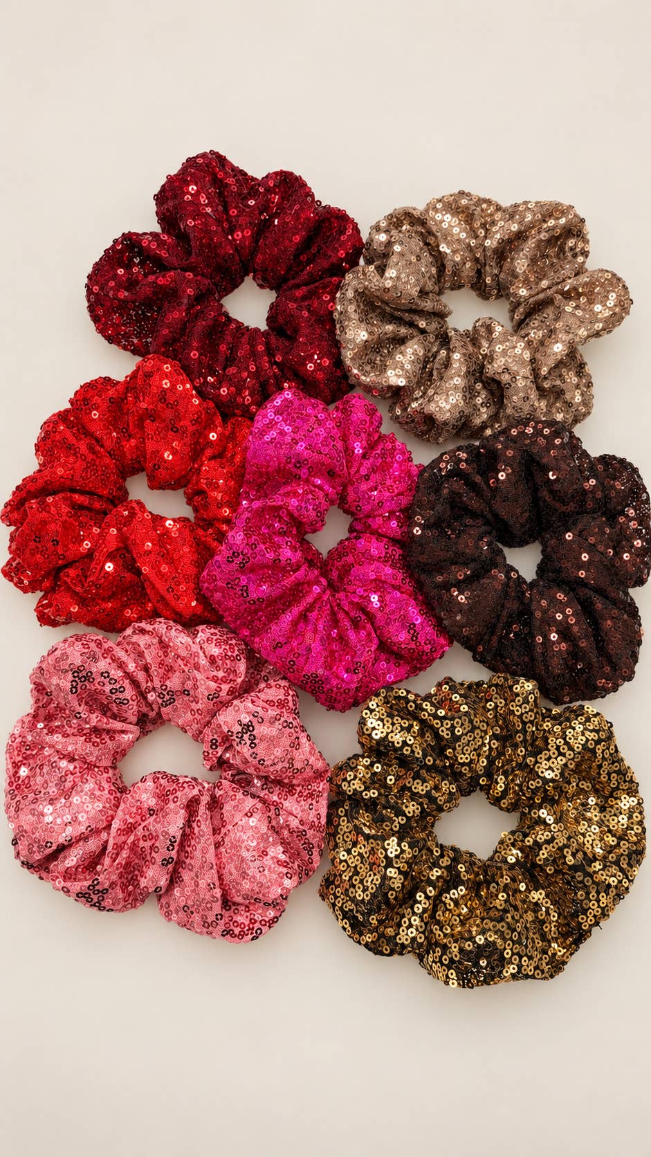 Pailletten Scrunchie für festliche Frisuren