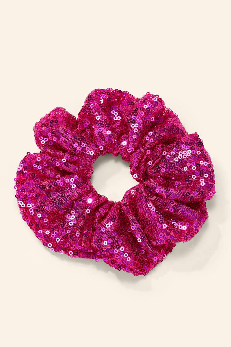 Pailletten Scrunchie für festliche Frisuren