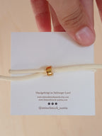 Armband mit weißem Naturstein Anhänger 