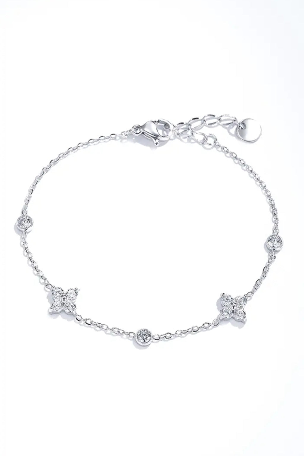 Armkettchen Silber mit Schmucksteinen 