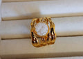 Edelstahl Statement Ring