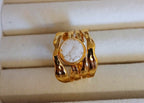 Edelstahl Statement Ring
