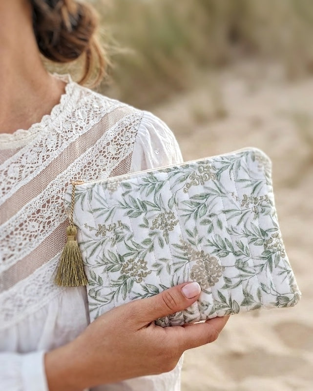 Kosmetiktasche für Damen mit Naturmuster
