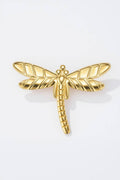 Brosche Gold aus Edelstahl mit Libellen Design