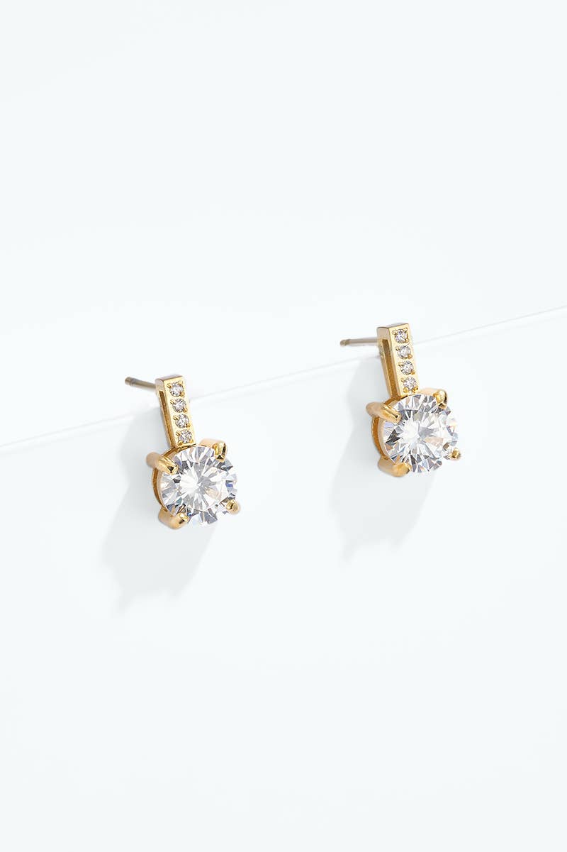 Ohrstecker gold Zirkonia