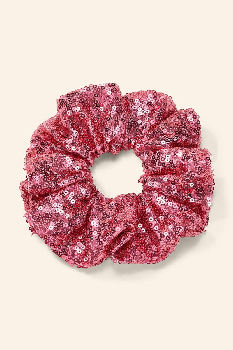 Pailletten Scrunchie für festliche Frisuren