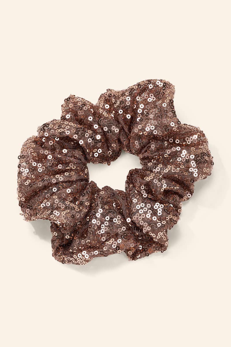 Pailletten Scrunchie für festliche Frisuren