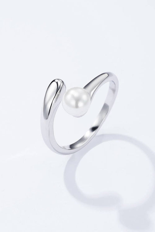 Edelstahl Ring mit Perle