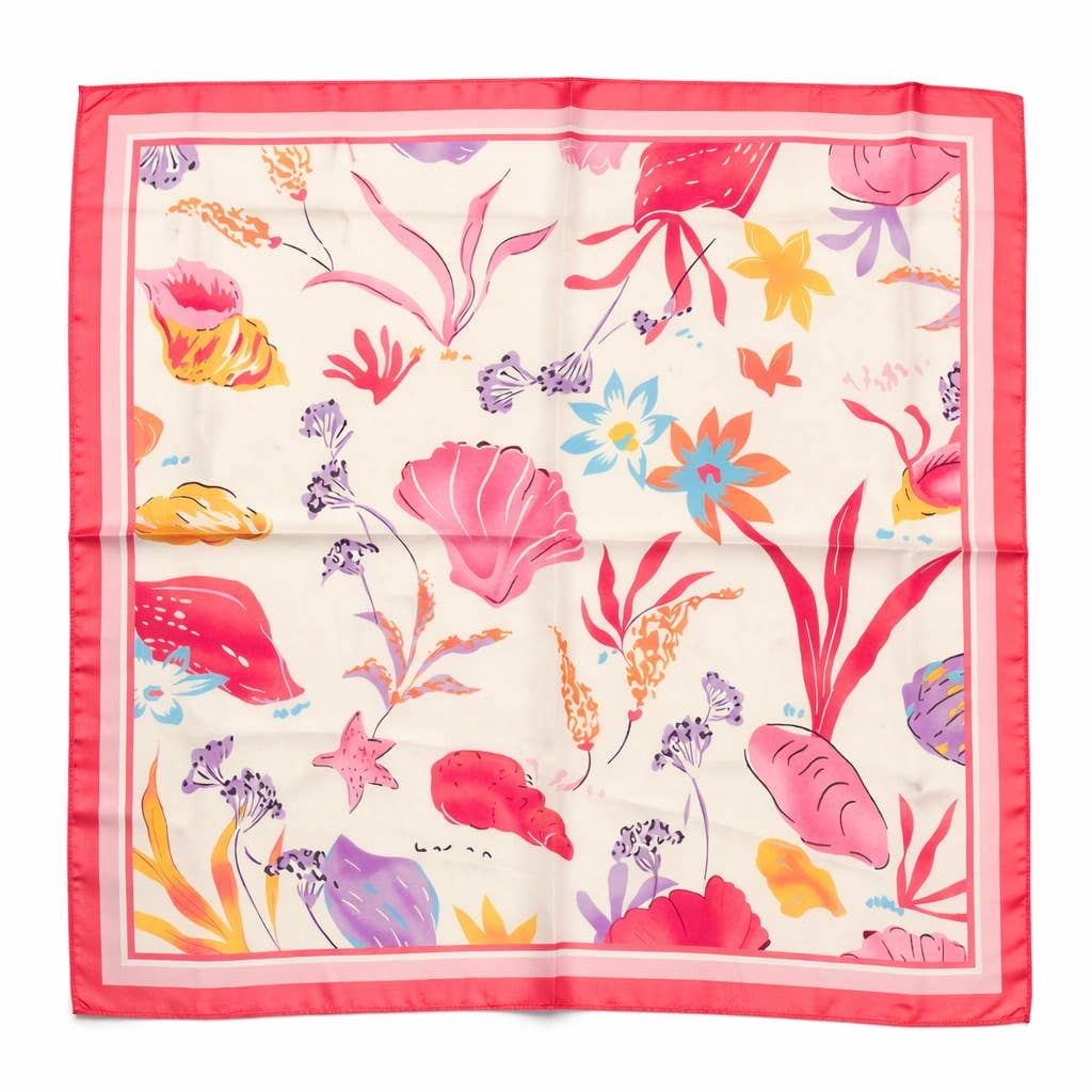 Gemustertes Hals Tuch Pink
