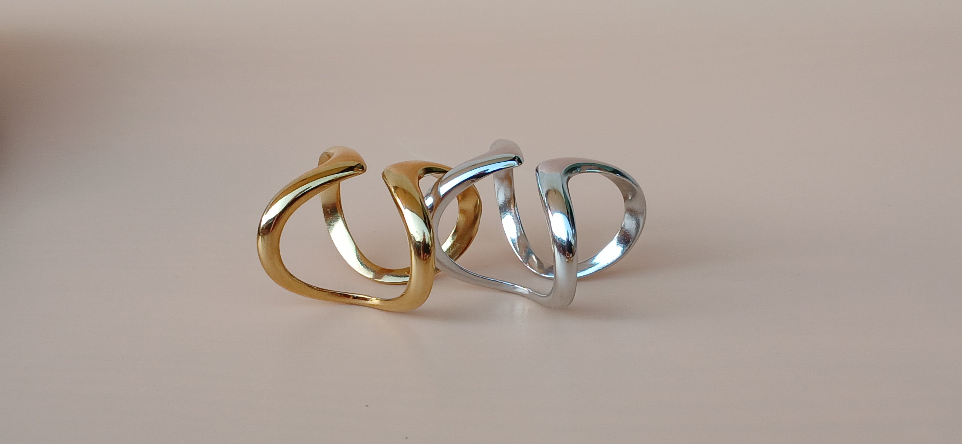 Silberner Statement Ring