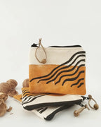 Leinen Tasche / Portemonnaie mit