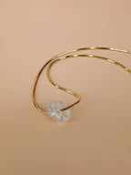 Edelstahl Kette mit weißer Naturstein Perle