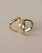 Goldener Statement Ring