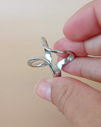 Silberner Statement Ring