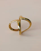 Goldener Statement Ring