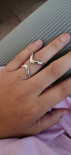 Silberner Statement Ring