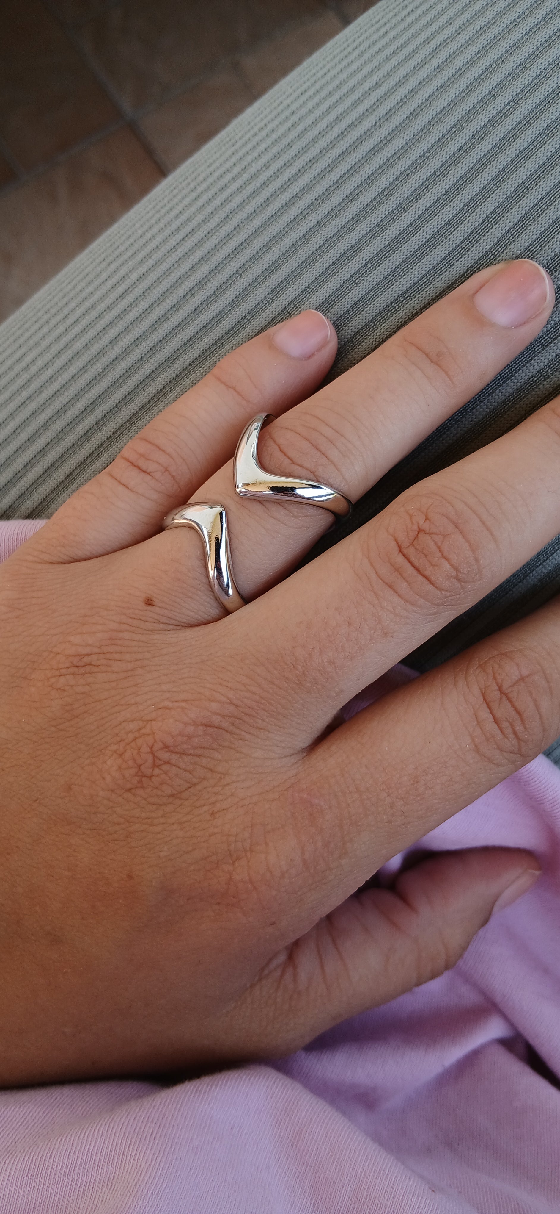 Silberner Statement Ring