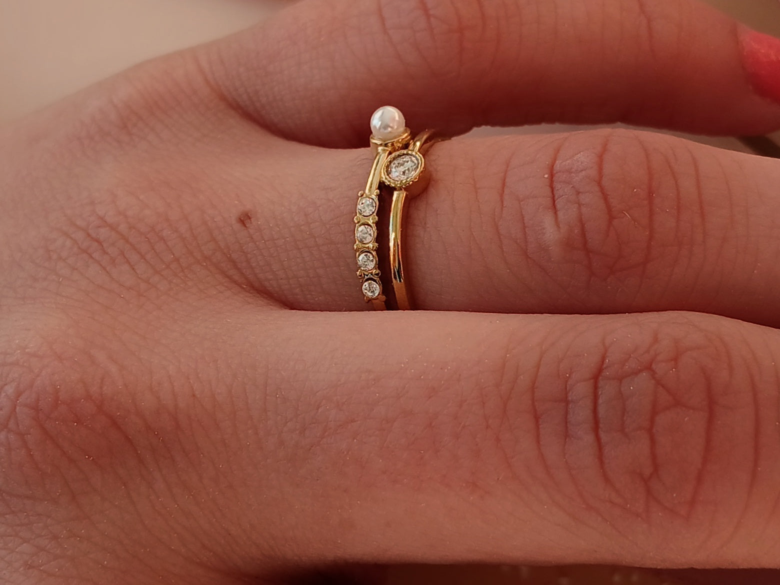 Zirkonia Ring aus Edelstahl
